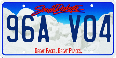 SD license plate 96AV04