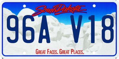 SD license plate 96AV18