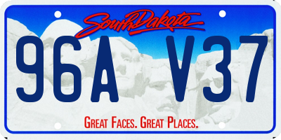 SD license plate 96AV37