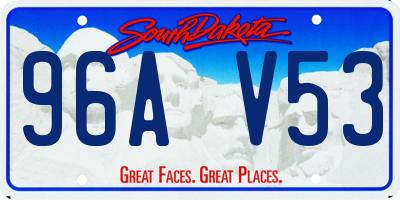 SD license plate 96AV53
