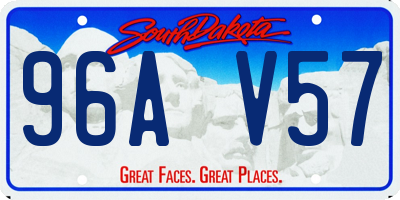 SD license plate 96AV57