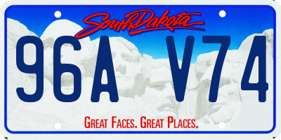 SD license plate 96AV74