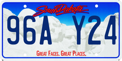 SD license plate 96AY24