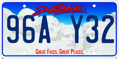 SD license plate 96AY32