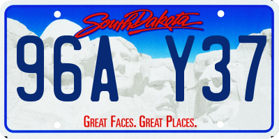 SD license plate 96AY37