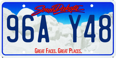 SD license plate 96AY48