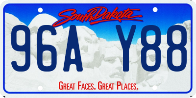 SD license plate 96AY88