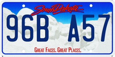SD license plate 96BA57