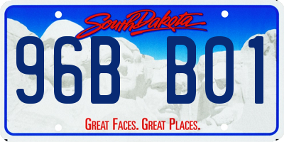 SD license plate 96BB01