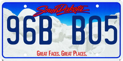 SD license plate 96BB05