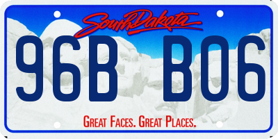 SD license plate 96BB06