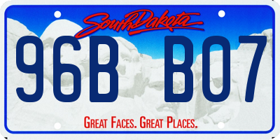 SD license plate 96BB07