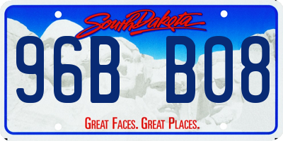 SD license plate 96BB08