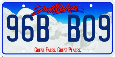 SD license plate 96BB09