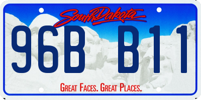 SD license plate 96BB11