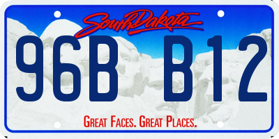 SD license plate 96BB12