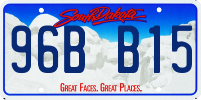 SD license plate 96BB15
