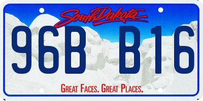 SD license plate 96BB16