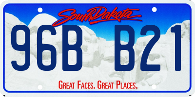 SD license plate 96BB21