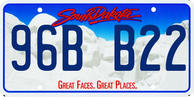 SD license plate 96BB22