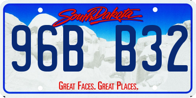 SD license plate 96BB32