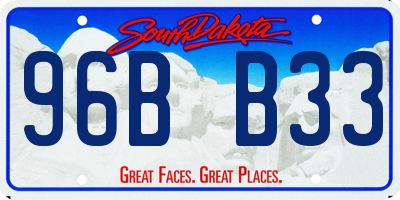 SD license plate 96BB33