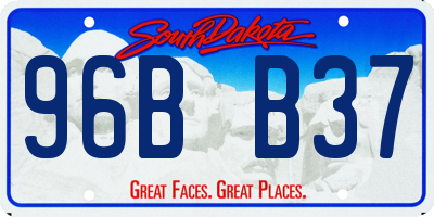 SD license plate 96BB37