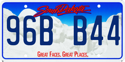 SD license plate 96BB44
