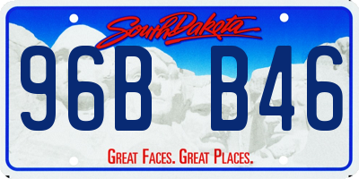 SD license plate 96BB46