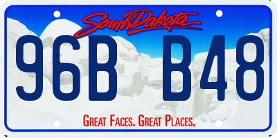 SD license plate 96BB48