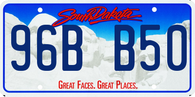 SD license plate 96BB50