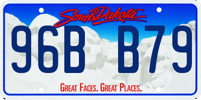 SD license plate 96BB79