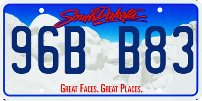 SD license plate 96BB83