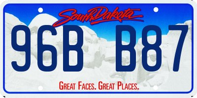 SD license plate 96BB87