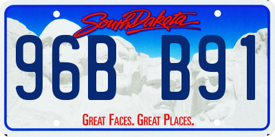SD license plate 96BB91