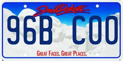 SD license plate 96BC00
