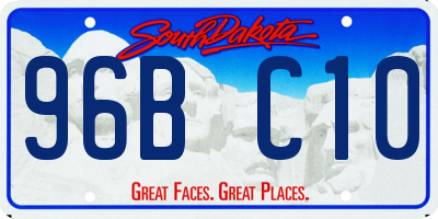 SD license plate 96BC10
