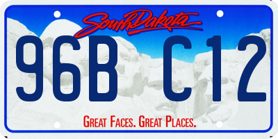 SD license plate 96BC12