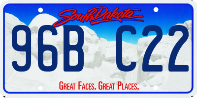SD license plate 96BC22