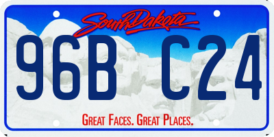 SD license plate 96BC24