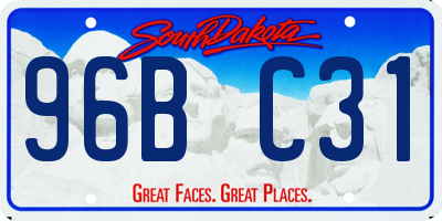 SD license plate 96BC31