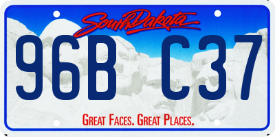 SD license plate 96BC37