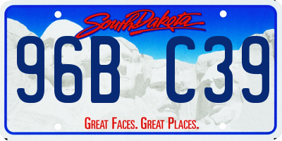 SD license plate 96BC39