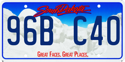 SD license plate 96BC40