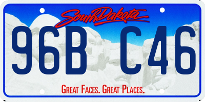 SD license plate 96BC46