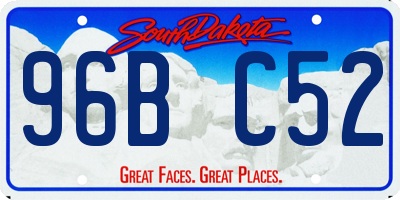 SD license plate 96BC52