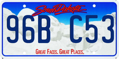 SD license plate 96BC53
