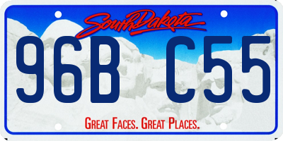 SD license plate 96BC55