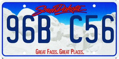 SD license plate 96BC56