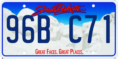 SD license plate 96BC71